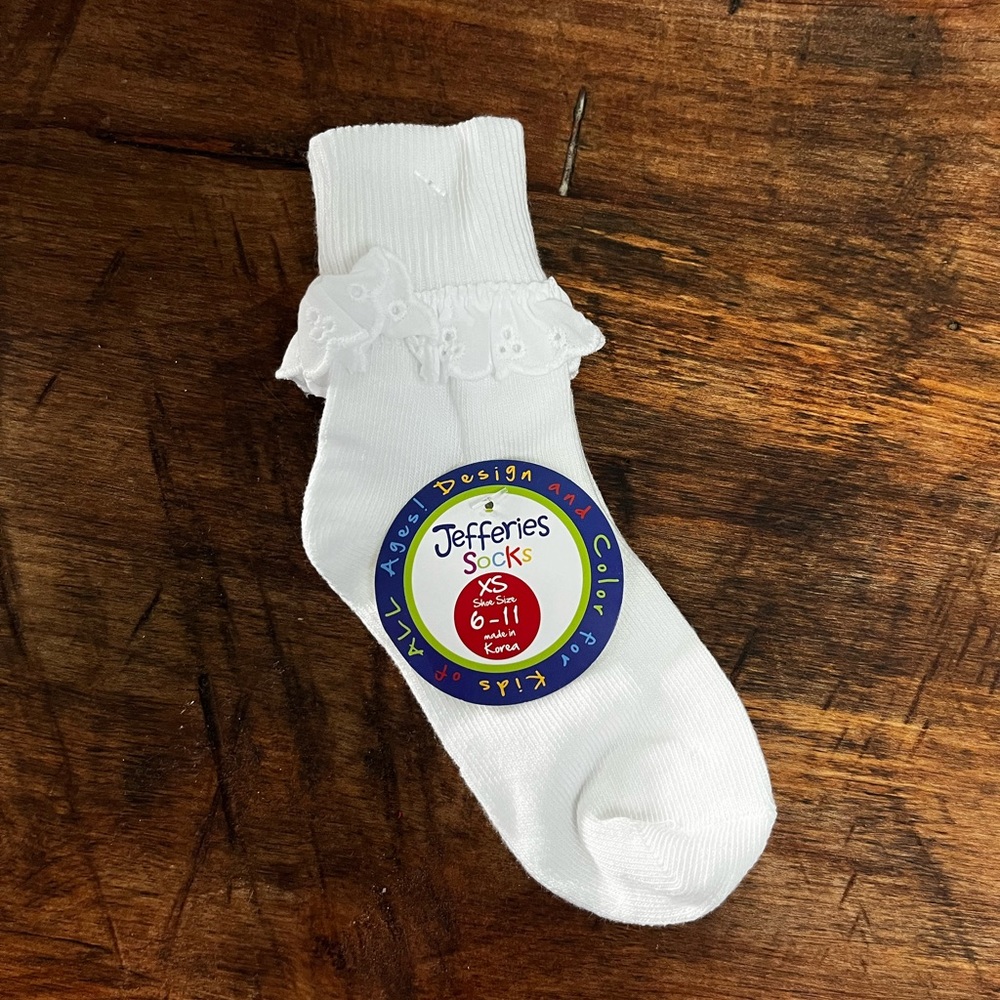 NWT Jeffries Socks Seamless Dress Turn Cuff Ankle Socks - 3 Pack/Size XS/6-11